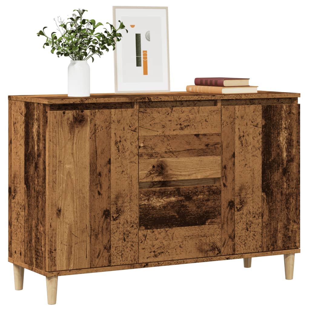 vidaXL Komoda staré drevo 102x35x70 cm kompozitné drevo