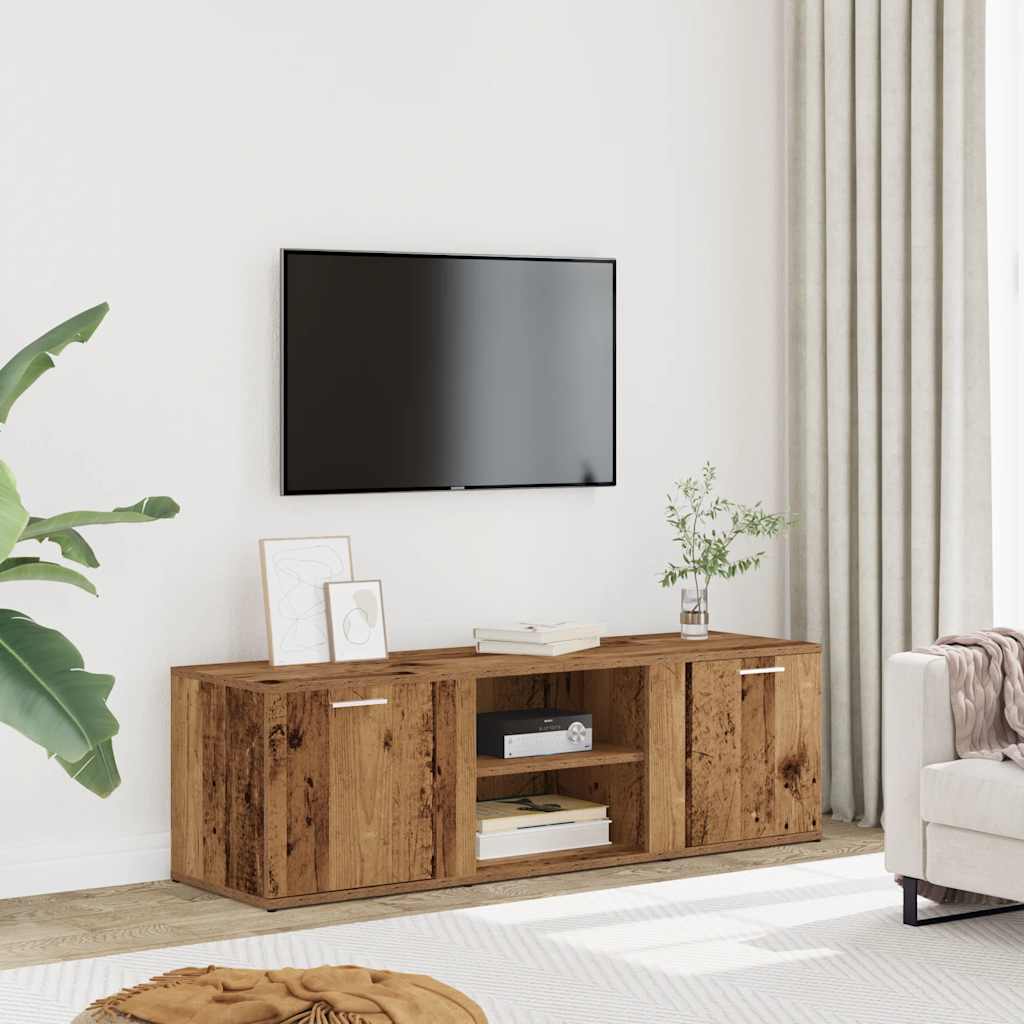 vidaXL TV skrinka, staré drevo 120x34x37 cm, kompozitné drevo