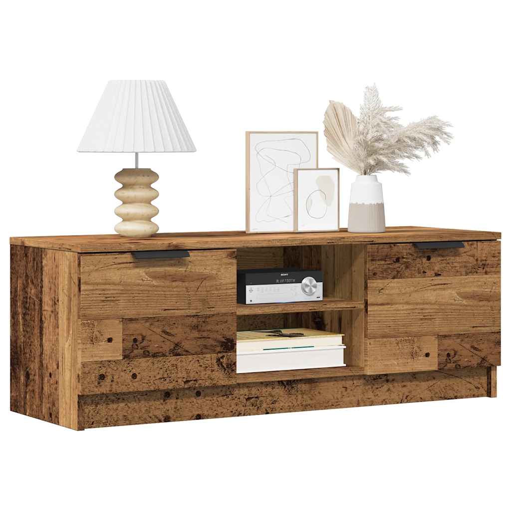 vidaXL TV skrinka, staré drevo 102x35x36,5 cm, kompozitné drevo