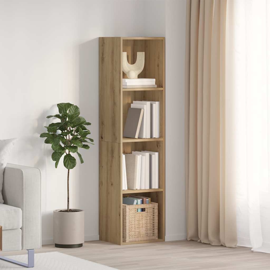 vidaXL skrinka na knihy/TV skrinka Staré drevo 36x30x143cm Drevo