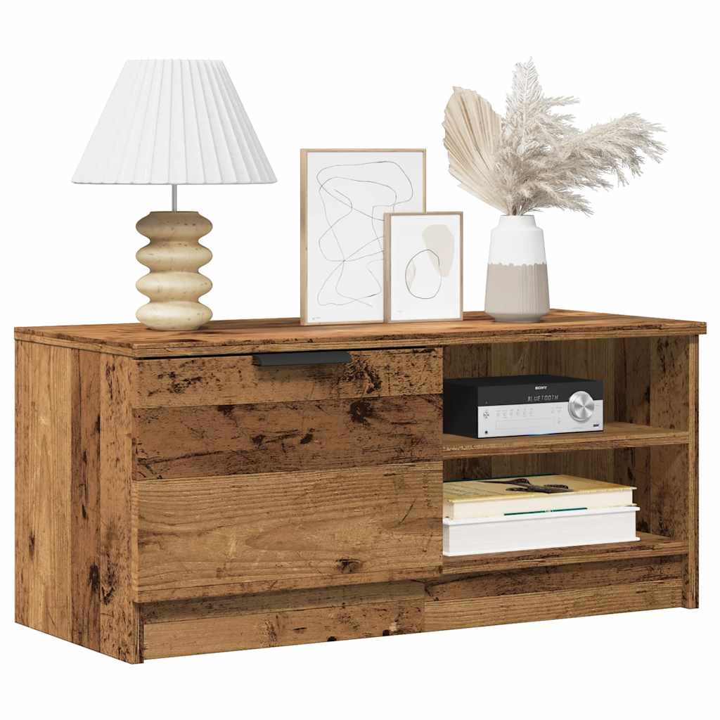 vidaXL TV skrinka Old Wood 80x35x36,5 cm Engineered Wood