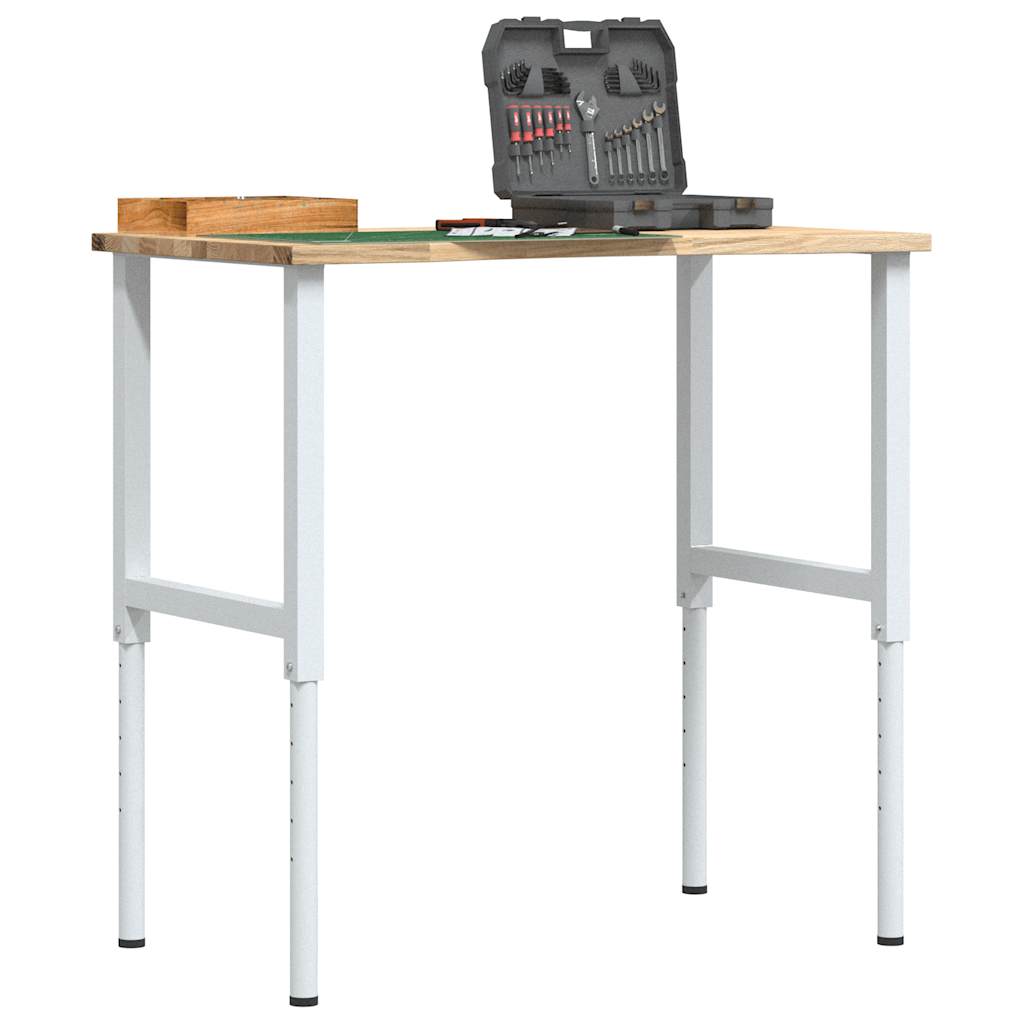 vidaXL pracovný stôl 100x60x(71,5-98) cm masívny dub
