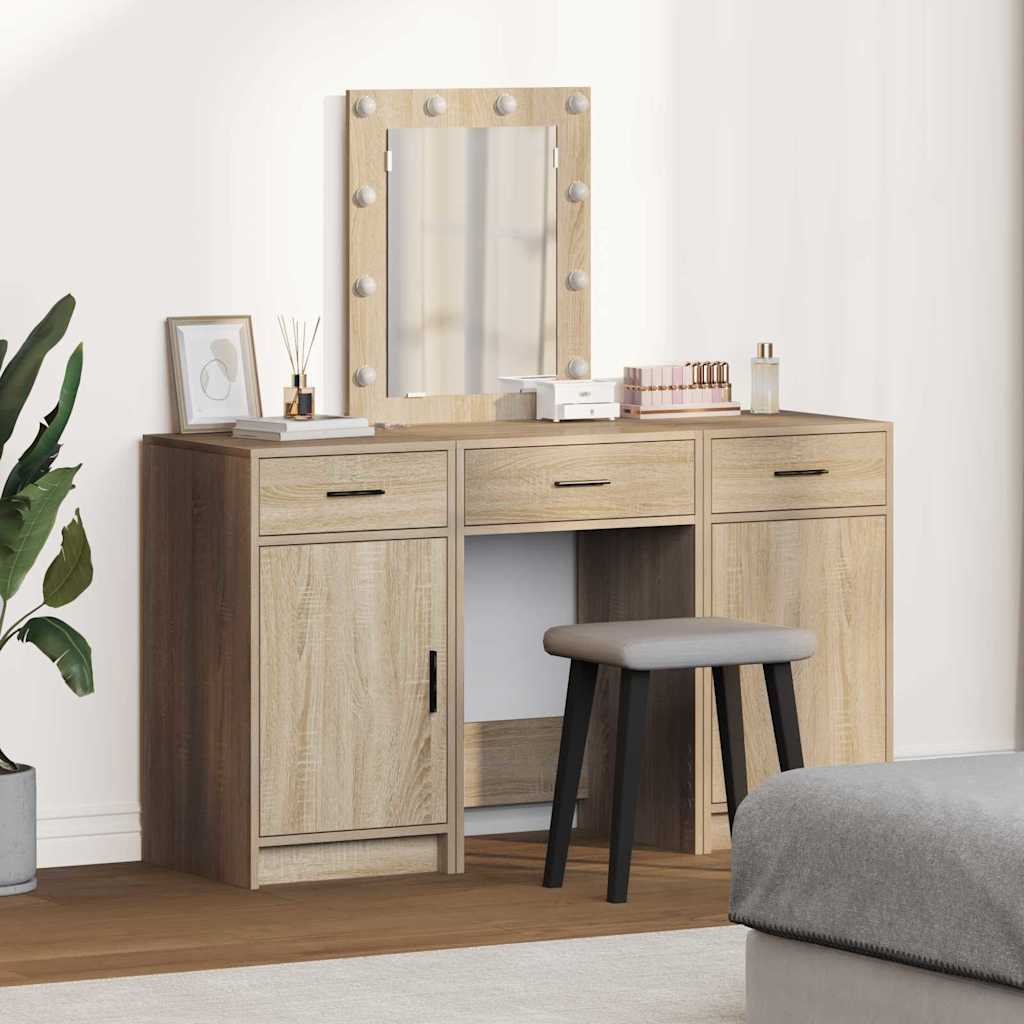 vidaXL Toaletný stolík Hnedá 50 x 41 x 135 cm Kompozitné drevo