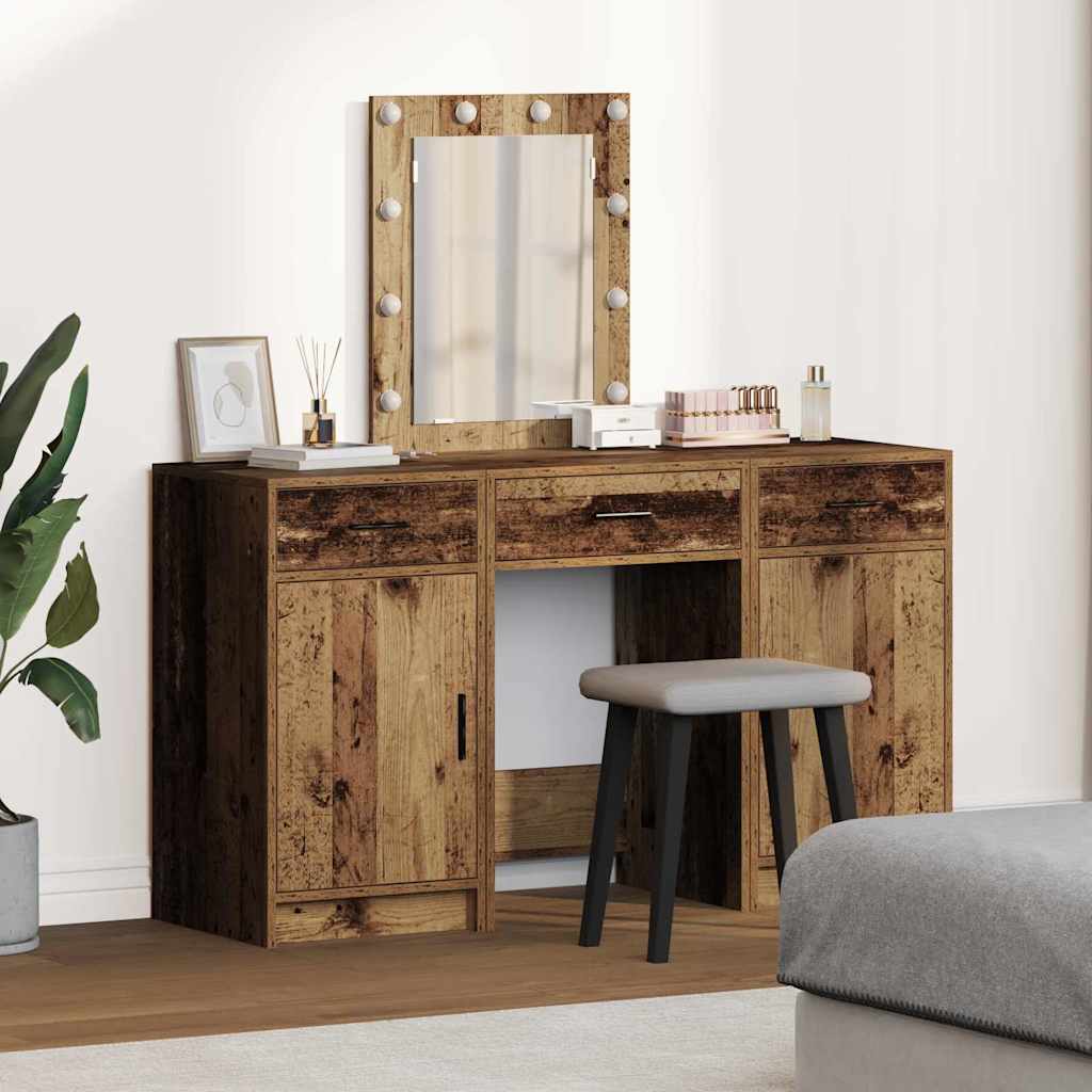 vidaXL Toaletný stolík Hnedá 50 x 41 x 135 cm Kompozitné drevo