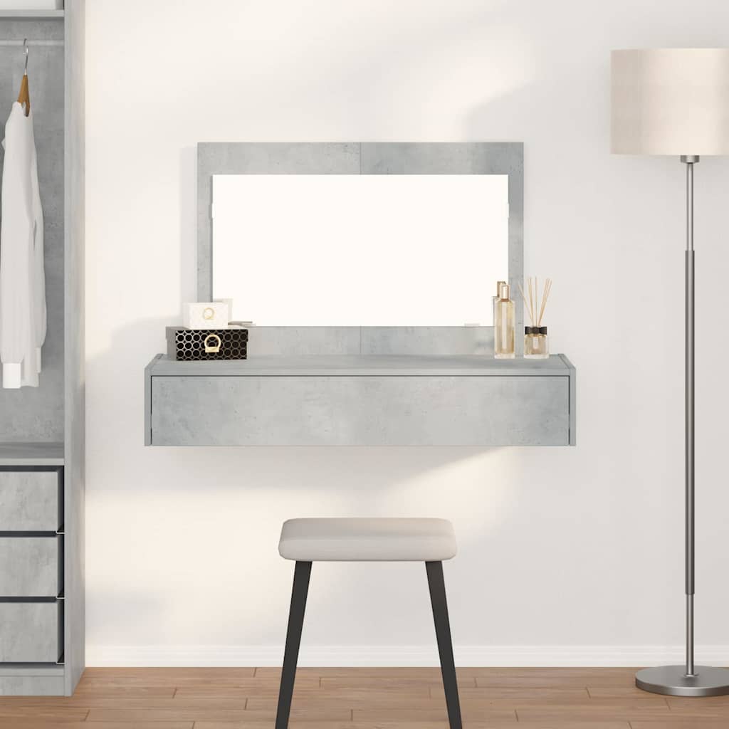 vidaXL Toaletný stolík Sivá 100 x 40 x 70 cm Kompozitné drevo