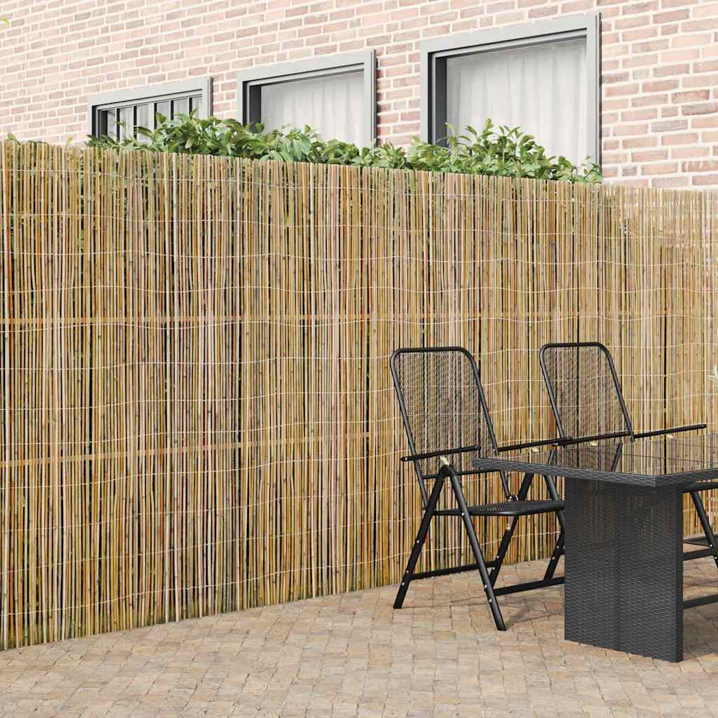 vidaXL Bambusový plot Prírodná 300 x 180 cm Bambus