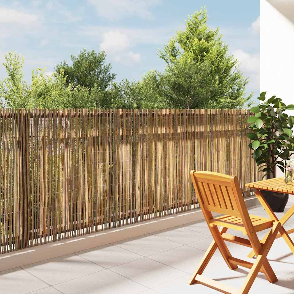 vidaXL Bambusový plot Prírodná 600 x 125 cm Bambus