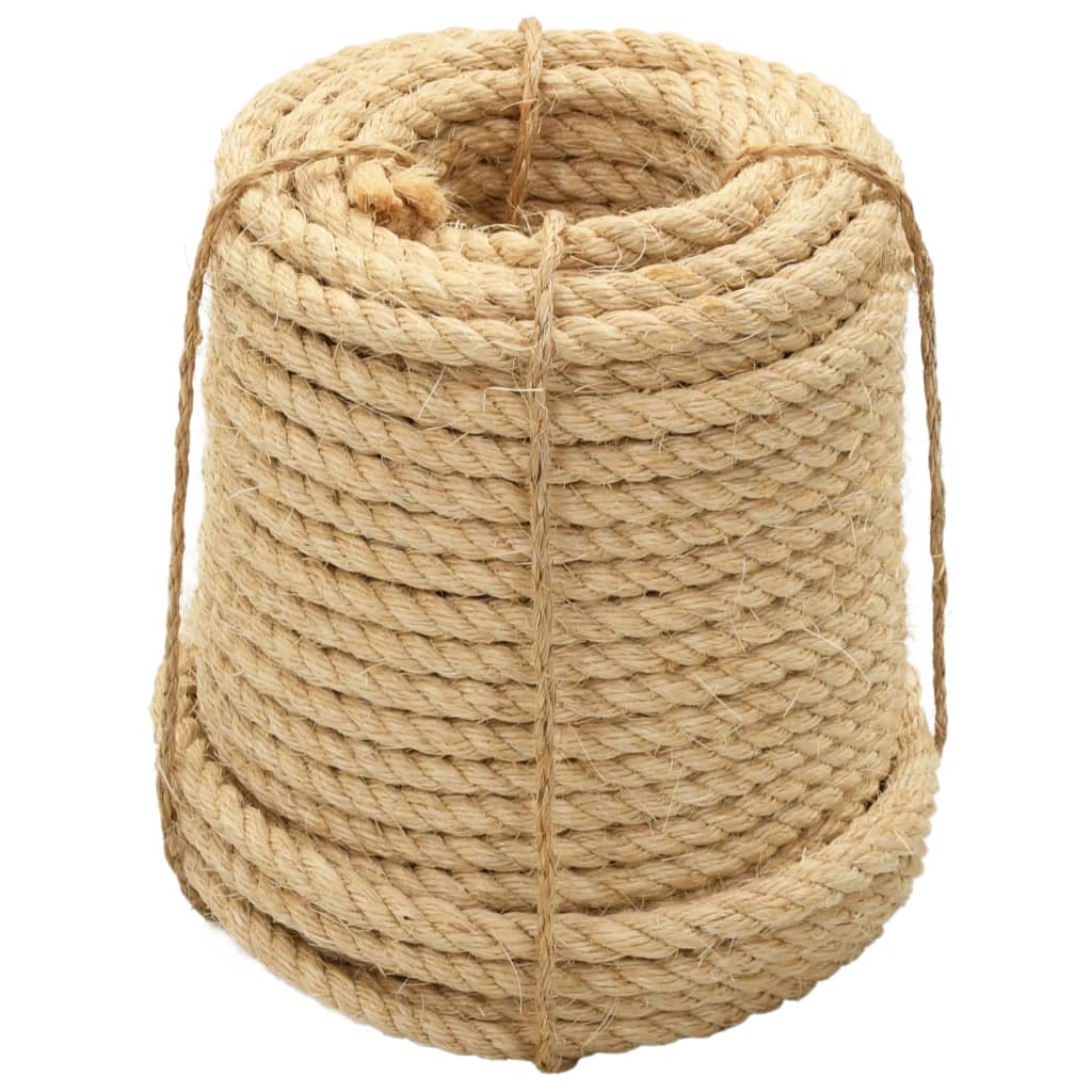 vidaXL Lano, 100% sisal 12 mm, 50 m