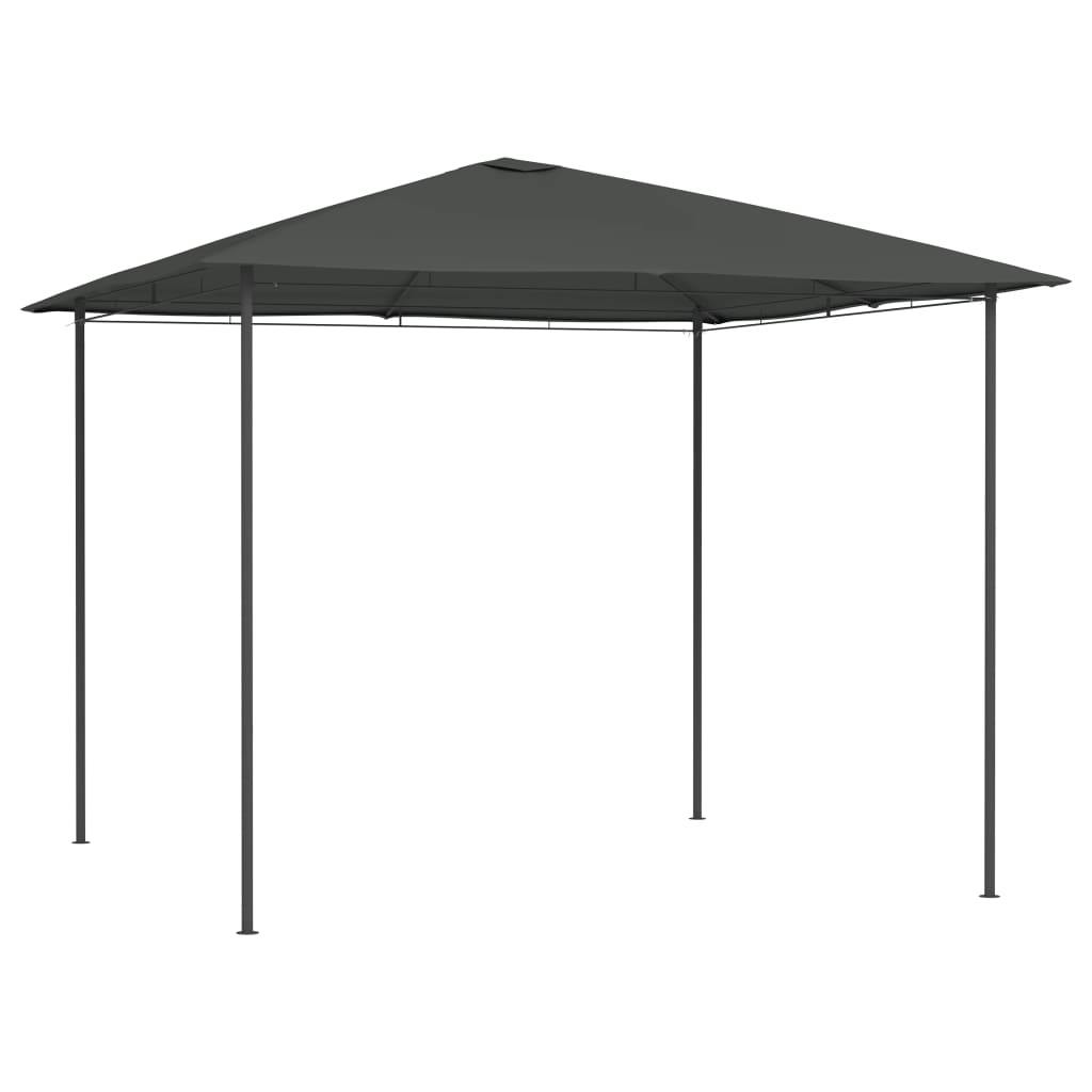 vidaXL Altánok 3x3x2,6 m antracitový 160 g/m²