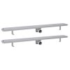 vidaXL Rovný sprchový odtok 2 ks s bublinkami 1030x140 mm nehrdzavejúca oceľ