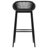 vidaXL Barové stoličky 4 ks čierne