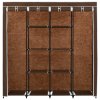 vidaXL Šatník so 4 priehradkami hnedý 175x45x170 cm