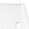 vidaXL Sprchová vanička s protišmykovými výbežkami biela 70x100x4 cm ABS