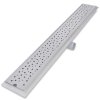 vidaXL Rovný sprchový odtok 2 ks s bublinkami 930x140 mm nehrdzavejúca oceľ
