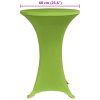 vidaXL Naťahovacie obrusy na stôl 4 ks zelené 60 cm