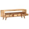 vidaXL TV skrinka 117x30x41 cm masívne surové mangovníkové drevo