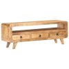vidaXL TV skrinka 117x30x41 cm masívne surové mangovníkové drevo