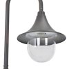 vidaXL Záhradná stĺpová lampa E27 120 cm hliníková bronzová