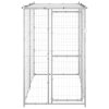 vidaXL Voliéra pre psy pozinkovaná oceľ so strechou 110x220x180 cm