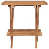 vidaXL Skladací záhradný stôl 50x50x50 cm teakový masív