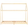 vidaXL Detský posteľný rám 90x200 cm borovicový masív