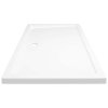 vidaXL Obdĺžniková sprchová vanička z ABS biela 70x120 cm