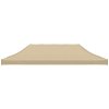 vidaXL Strecha na párty stan 6x3 m, béžová 270 g/m²