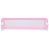 vidaXL Zábrana na detskú posteľ, ružová 120x42 cm, polyester