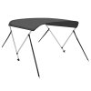 vidaXL Strieška Bimini s 2 oblúkmi antracitová 180x130x110 cm
