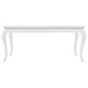 vidaXL Jedálenský stôl 179x89x81cm vysokoleský biely