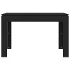 vidaXL Jedálenský stôl, čierny 120x60x76 cm, kompozitné drevo