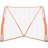 vidaXL Bejzbalová sieť oranžovo-čierna 183x182x183cm oceľ a polyester
