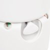 vidaXL Integrované kempingové WC biele 24+17 l HDPE a oceľ