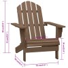 vidaXL Záhradná stolička hnedá drevená