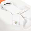 vidaXL Integrované kempingové WC biele 24+17 l HDPE a PP