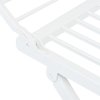 vidaXL Skladací sušiak na prádlo biely plastový
