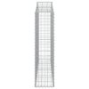 vidaXL Oblúkové gabionové koše 7 ks 200x30x120/140 cm pozink. železo