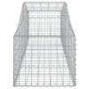 vidaXL Oblúkový gabionový kôš 10 ks 200x50x40/60 cm pozinkované železo