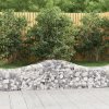 vidaXL Oblúkový gabionový kôš 10 ks 200x50x40/60 cm pozinkované železo
