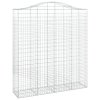 vidaXL Oblúkový gabionový kôš 4 ks 200x50x220/240cm pozinkované železo