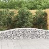 vidaXL Oblúkový gabionový kôš 6 ks 400x50x40/60 cm pozinkované železo