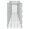 vidaXL Oblúkové gabionové koše 4 ks 400x50x80/100cm pozinkované železo