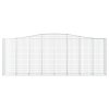 vidaXL Oblúkové gabionové koše 3 ks 400x50x140/160 cm pozink. železo