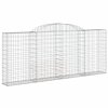 vidaXL Oblúkové gabionové koše 5 ks 300x30x120/140 cm pozink. železo