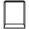 vidaXL Konzolový stolík čierny 60x35x75 cm tvrdené sklo