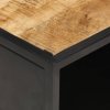 vidaXL Konferenčný stolík s vyrezávanými dvierkami 90x55x36 cm surové mangovníkové drevo