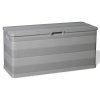 vidaXL Záhradný úložný box sivý 117x45x56 cm