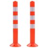 vidaXL Dopravné zahradzovacie stĺpiky, 2 ks plast 75 cm