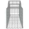 vidaXL Oblúkový gabionový kôš 10 ks 200x50x60/80 cm pozinkované železo