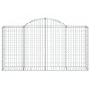 vidaXL Oblúkové gabiónové koše 10 ks 200x50x100/120cm pozinkov. železo
